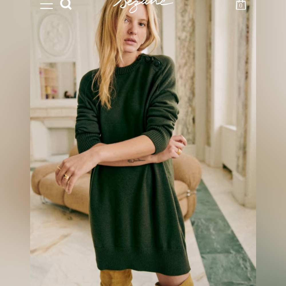 Sezane Mathie Sweater Dress Size Small NWOT